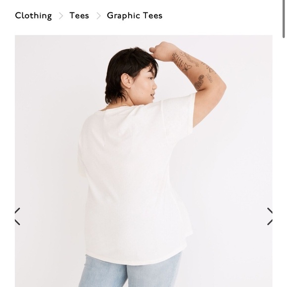 Madewell Coastal Drive Softfade Cotton Oversized Tee SOLD OUT Woman’s Size 1X - Picture 3 of 14